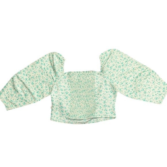 NWT Levi’s Vintage Floral The Statement Milkmaid Blouse size small - Picture 4 of 4